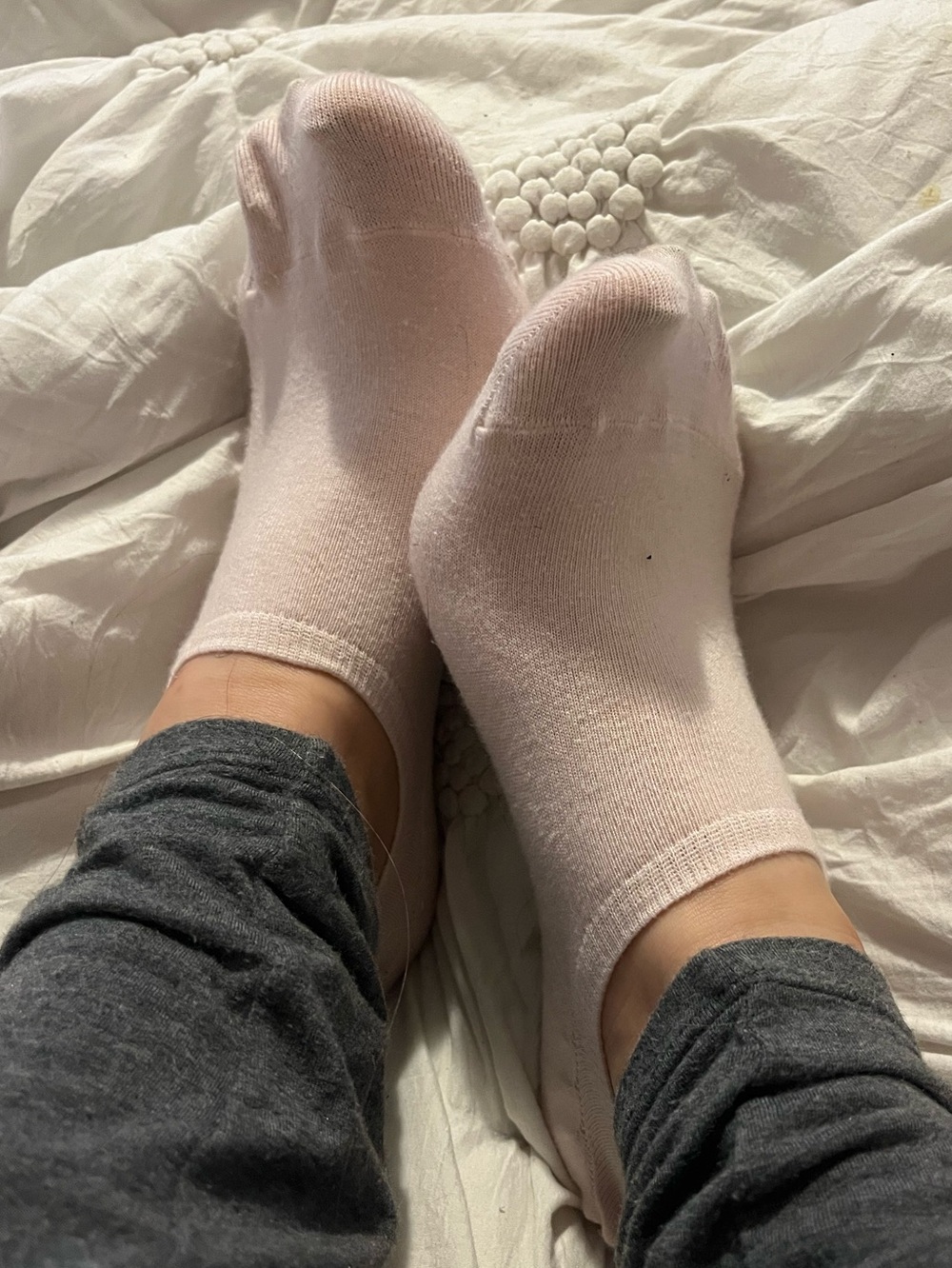bundle of well worn ankle socks (see description)